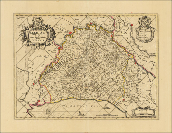 9-Netherlands Map By Valk & Schenk