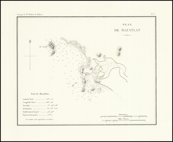 50-Mexico Map By Eugene Duflot De Mofras