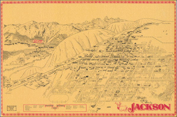 47-Wyoming and Pictorial Maps Map By Chris King