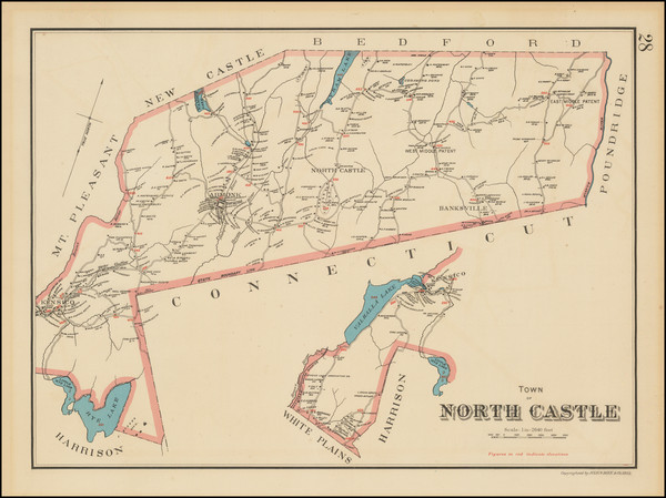 60-New York State Map By Julius Bien & Co.