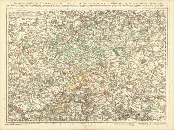 15-Mitteldeutschland Map By Jean de Beaurain