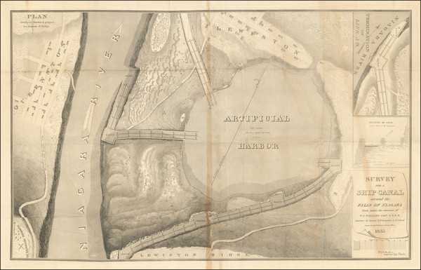 16-New York State and Canada Map By William G. Williams