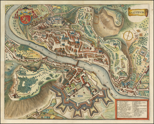 21-Austria Map By Matthaeus Merian