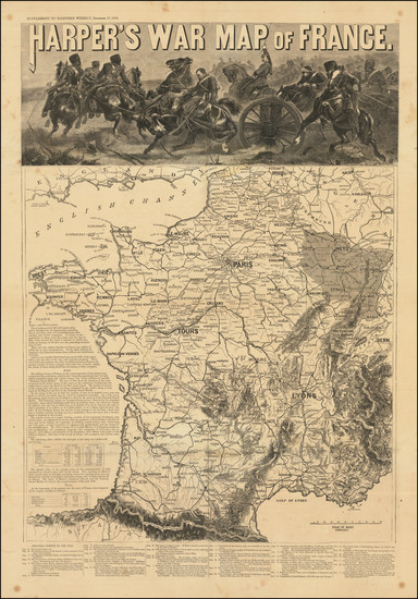 75-France Map By Harper's Weekly