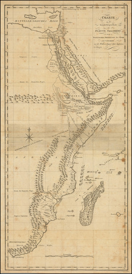 35-Middle East, Egypt and East Africa Map By Georg   Friedrich Jonas Frentzel