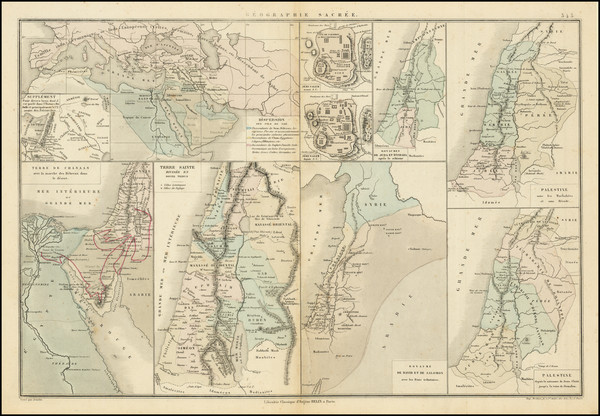 7-Holy Land Map By Eugene Belin