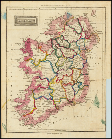 90-Ireland Map By W. & D. Lizars