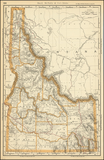 39-Idaho Map By William Rand  &  Andrew McNally