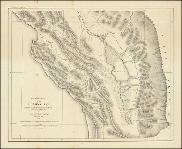 39-California Map By George Horatio Derby