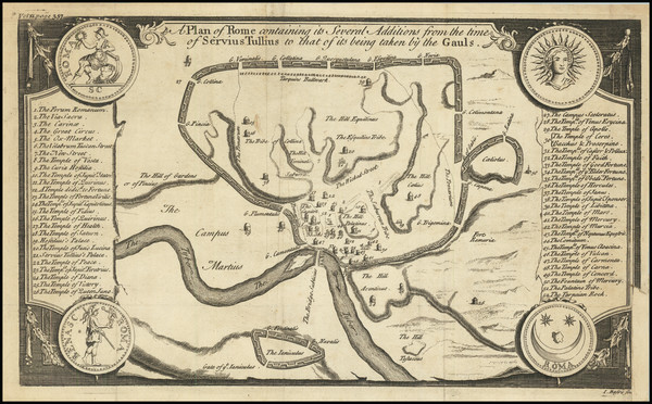 30-Rome Map By Isaac Basire