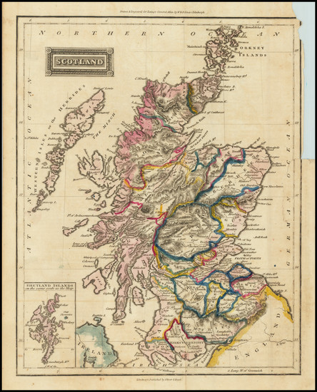 78-Scotland Map By W. & D. Lizars