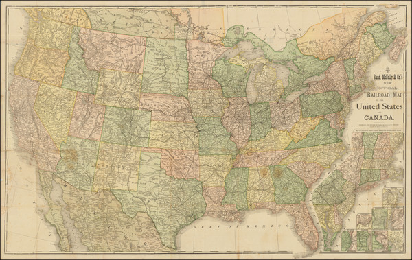 51-United States Map By Rand McNally & Company
