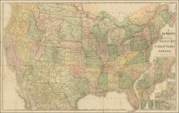 71-United States Map By Rand McNally & Company