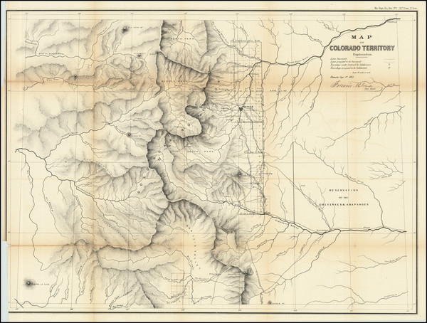 45-Colorado and Colorado Map By General Land Office