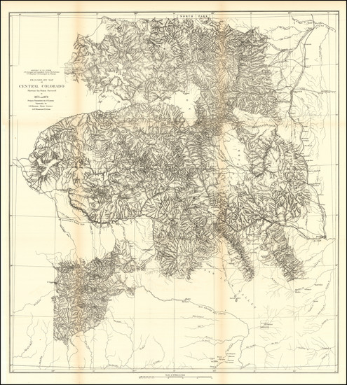 48-Colorado Map By Ferdinand Vandeveer Hayden