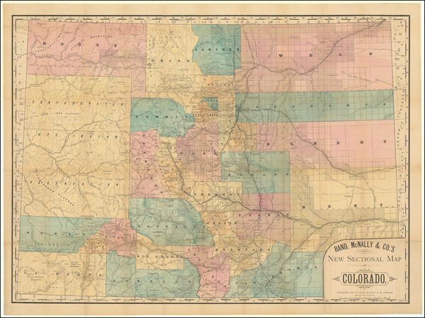 74-Colorado and Colorado Map By Rand McNally & Company
