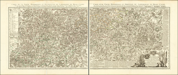 77-Mitteldeutschland Map By Jean de Beaurain