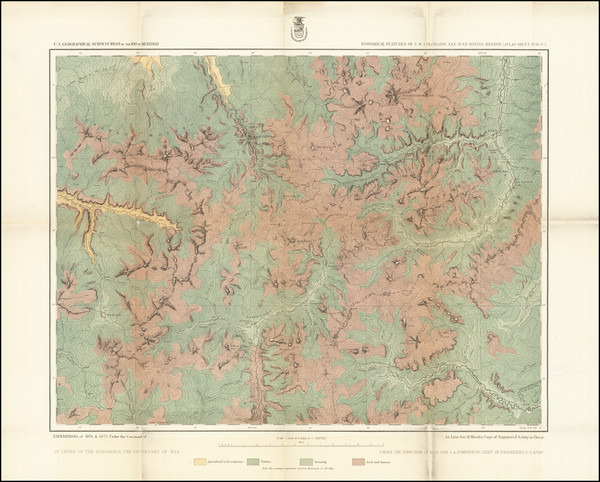 40-Colorado and Colorado Map By George M. Wheeler