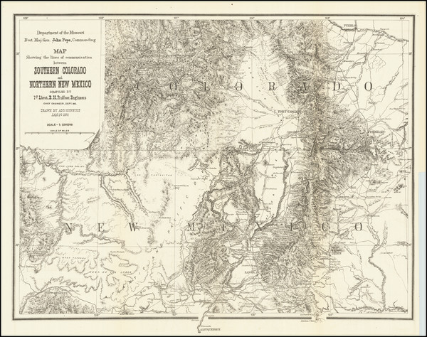 62-Colorado, New Mexico and Colorado Map By U.S. Government