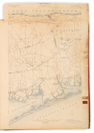 70-New York City, New York State and Atlases Map By Ohman Map Co. / U.S. Coast & Geodetic Surv