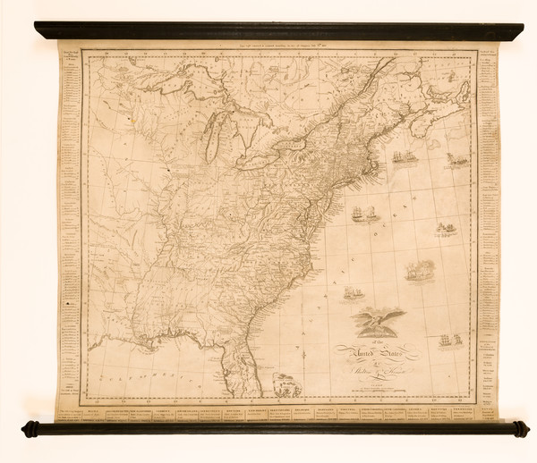 84-United States Map By Thomas Kensett  &  W. Shelton