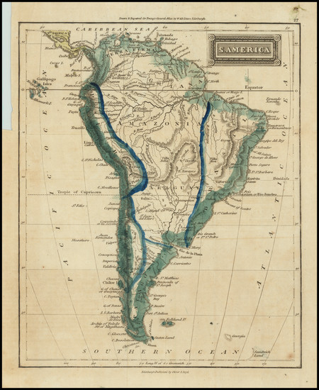 42-South America Map By W. & D. Lizars