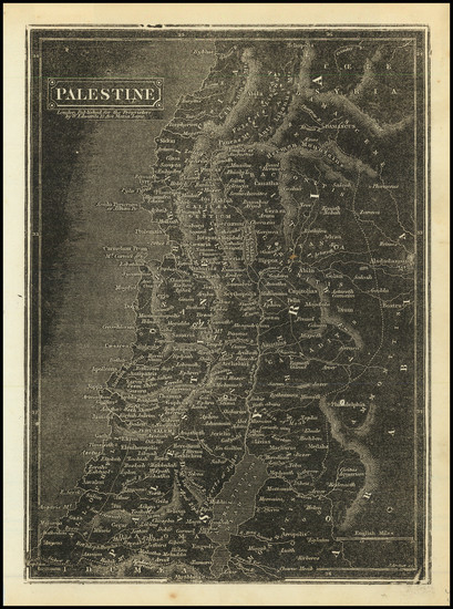 54-Holy Land Map By Joshua Archer / William Pinnock