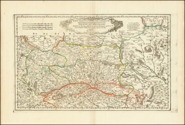 68-Austria, Hungary and Czech Republic & Slovakia Map By Nicolas Sanson