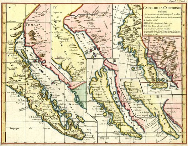 35-Baja California and California Map By Denis Diderot / Didier Robert de Vaugondy