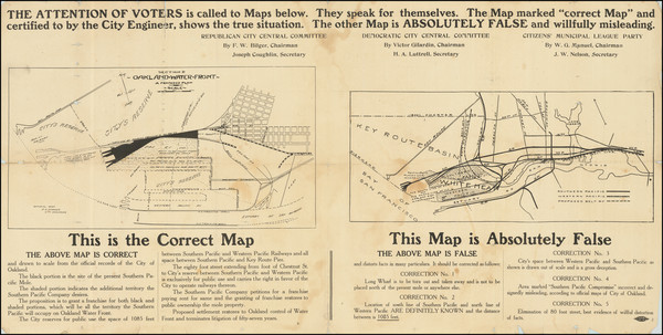 32-California, San Francisco & Bay Area and Other California Cities Map By Allied Printing