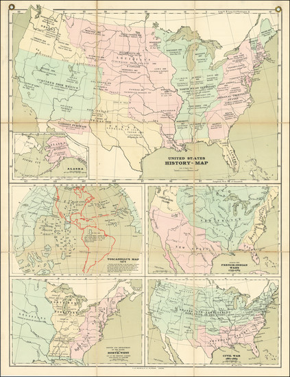 99-United States Map By G.W. Bacon & Co.