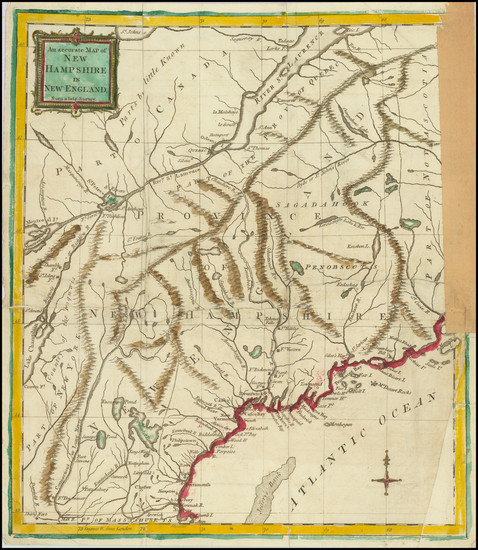 80-New Hampshire and American Revolution Map By Universal Magazine