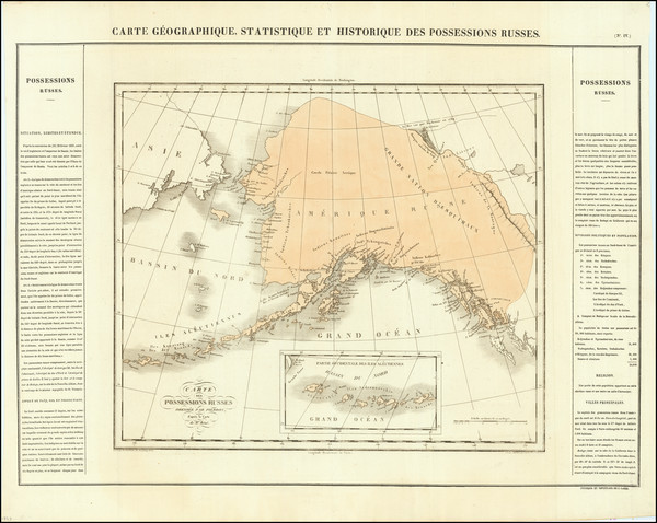 90-Alaska Map By Jean Alexandre Buchon