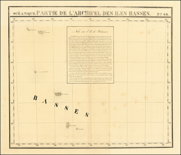 69-Other Pacific Islands Map By Philippe Marie Vandermaelen