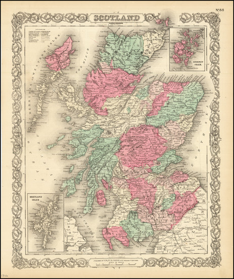 27-Scotland Map By G.W.  & C.B. Colton