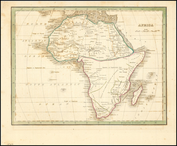24-Africa Map By Thomas Gamaliel Bradford