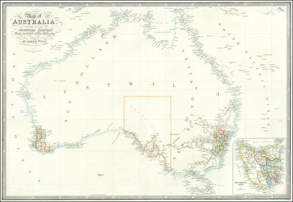 52-Australia Map By James Wyld