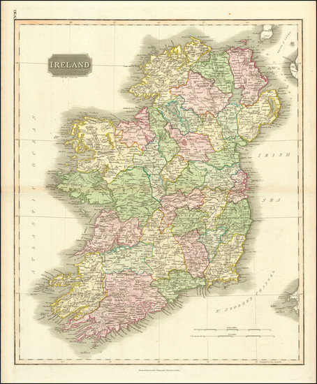 71-Ireland Map By John Thomson