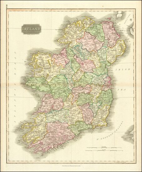 53-Ireland Map By John Thomson