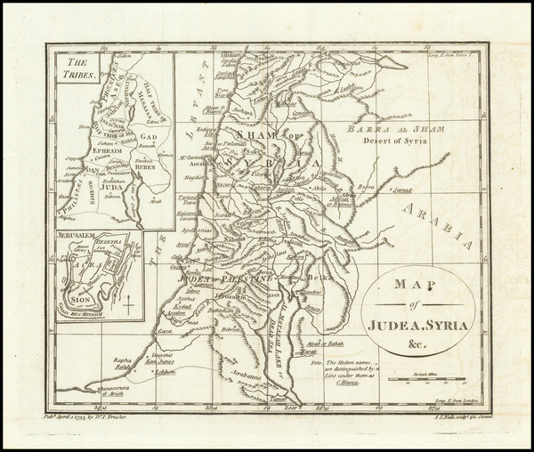 54-Holy Land Map By Dr. John Trusler