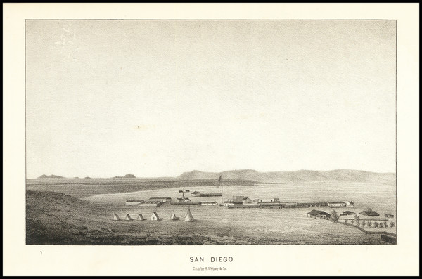 32-San Diego Map By William Hemsley Emory