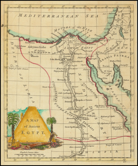 13-Egypt Map By Richard William Seale