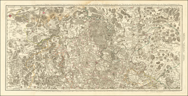 48-Mitteldeutschland Map By Jean de Beaurain