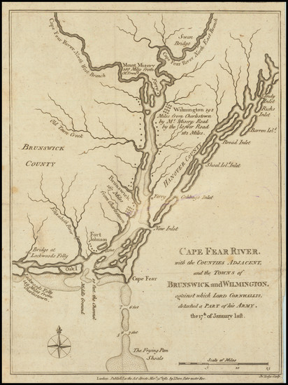 7-North Carolina and American Revolution Map By John Bew