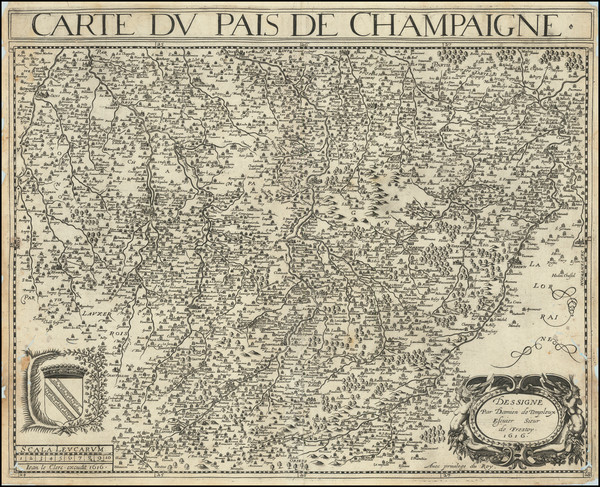 86-Paris and Île-de-France and Nord et Nord-Est Map By Damien de Templeux / Jean Le Clerc