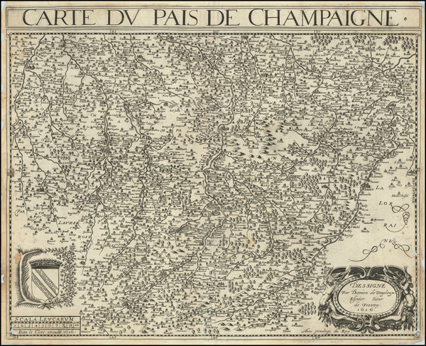 48-Paris and Île-de-France and Nord et Nord-Est Map By Damien de Templeux / Jean Le Clerc