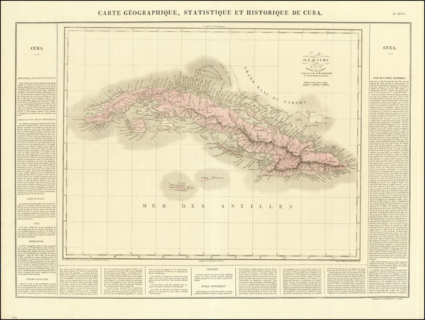 9-Cuba Map By Jean Alexandre Buchon