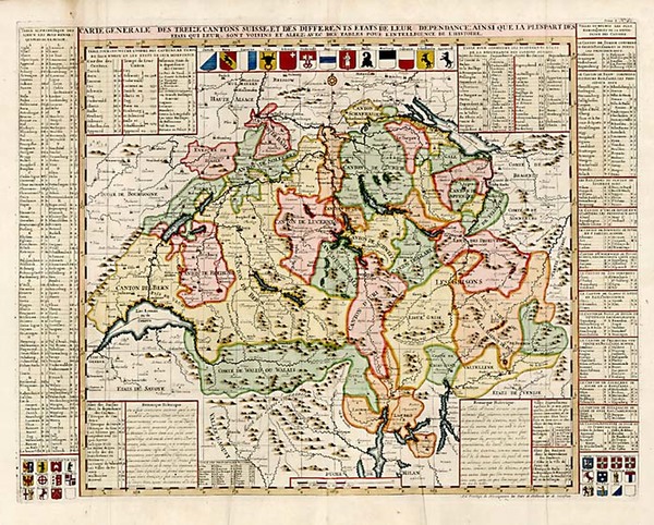 80-Europe and Switzerland Map By Henri Chatelain