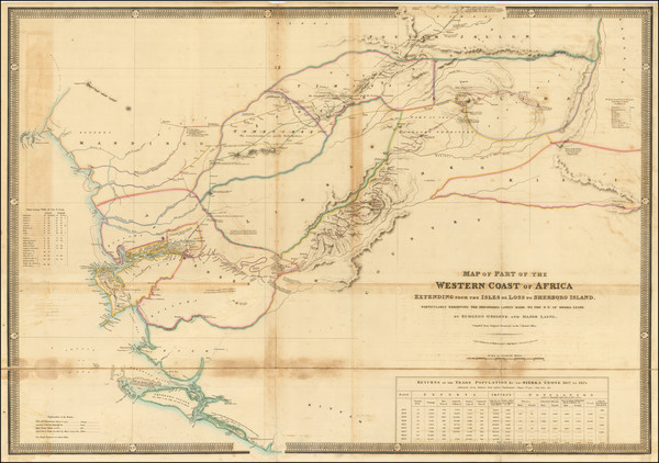 70-West Africa Map By James Wyld