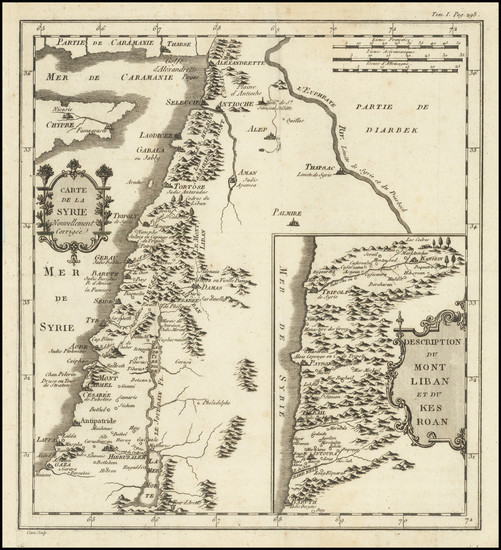 14-Holy Land Map By Claude-Auguste Berey